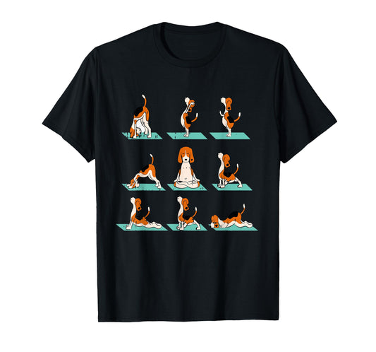 Funny Dog Yoga Pose Lover Namaste Gift Fitness Outfit T-Shirt