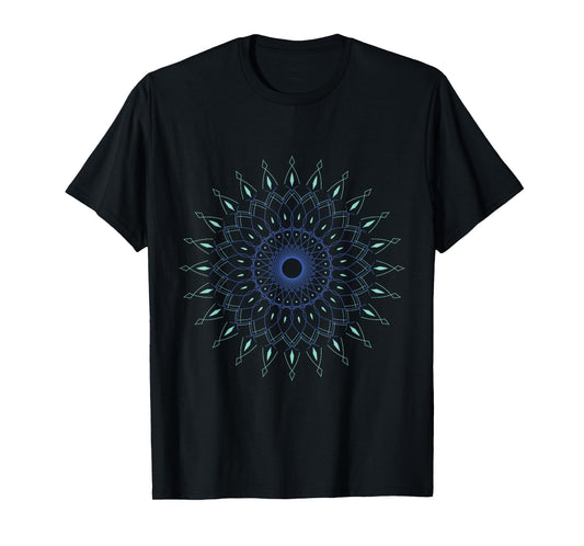 Spiritual Yoga Sacred Geometry Hindu Pilates Yogi Mandala T-Shirt