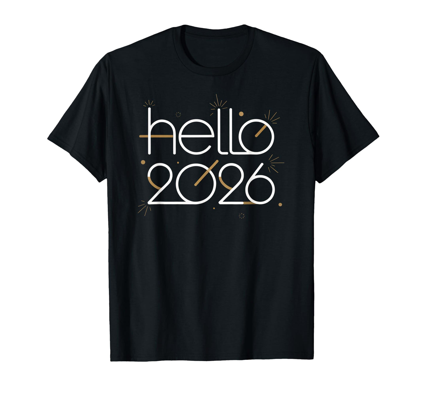 Hello 2026 Happy New Year Fireworks Celebration T-Shirt
