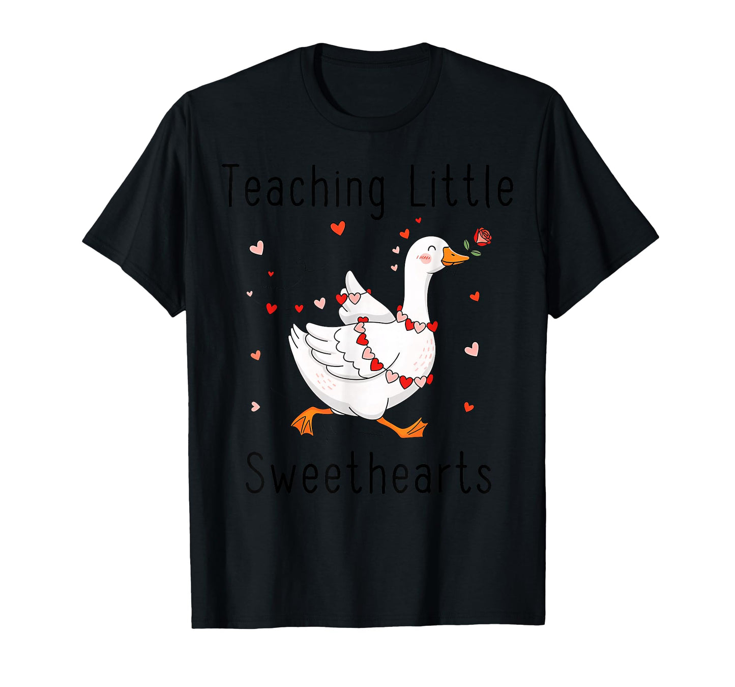 Teaching Sweethearts Silly Goose Valentines Teacher T-Shirt