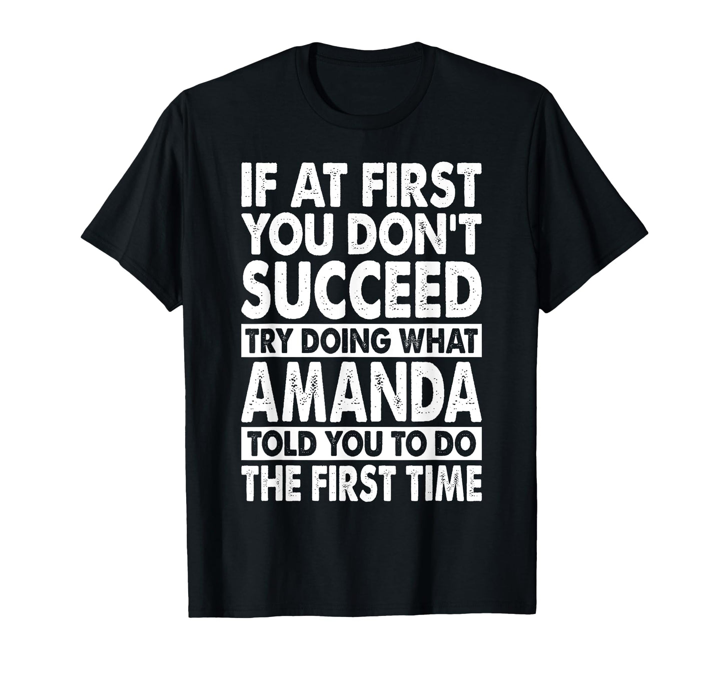 AMANDA Name Personalized Birthday Funny Christmas Joke T-Shirt