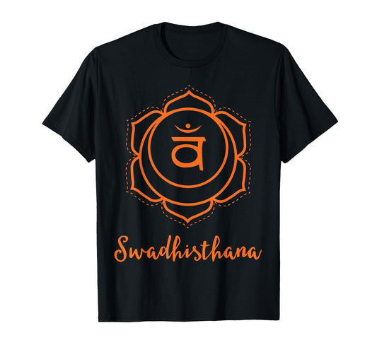 Swadhisthana Orange Sacral Chakra Symbol - Yoga T-Shirt T-Shirt