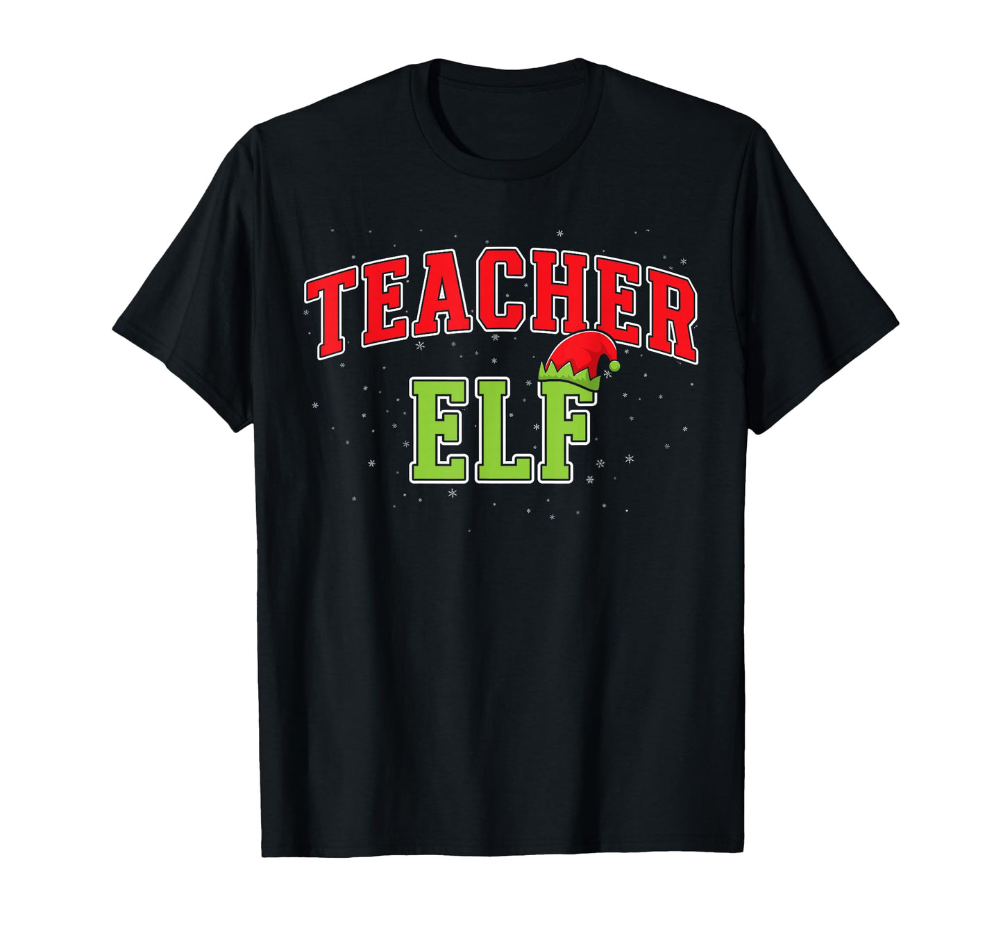 Teacher Elf Christmas Family Matching Group Xmas Teaching T-Shirt