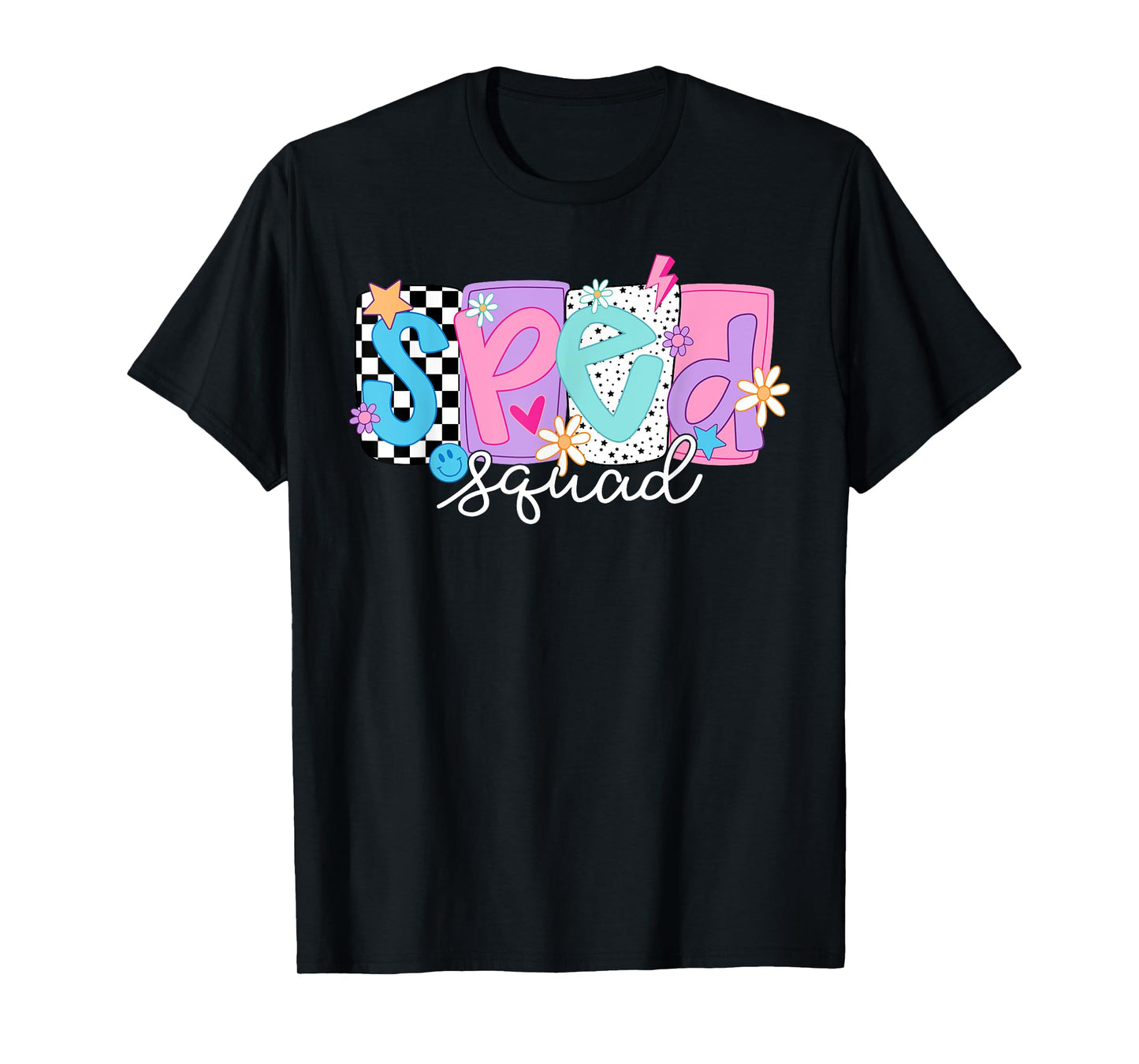 SPED Teacher Squad Floral Special Education Back to School T-Shirt