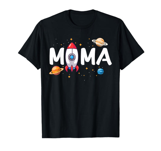 Mama of The Birthday Boy Space Astronaut 1st Birthday Family T-Shirt