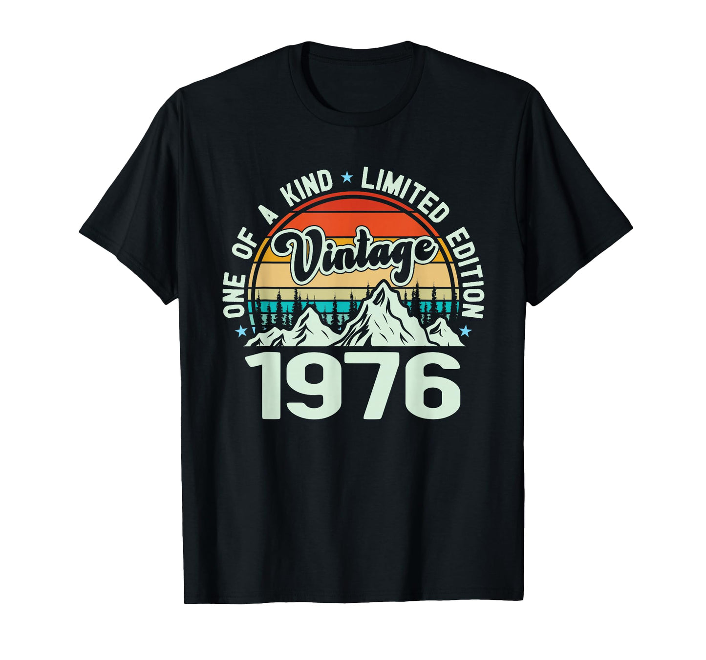 Vintage 1976 One of A Kind Mountain Graphic, 1976 Birthday T-Shirt