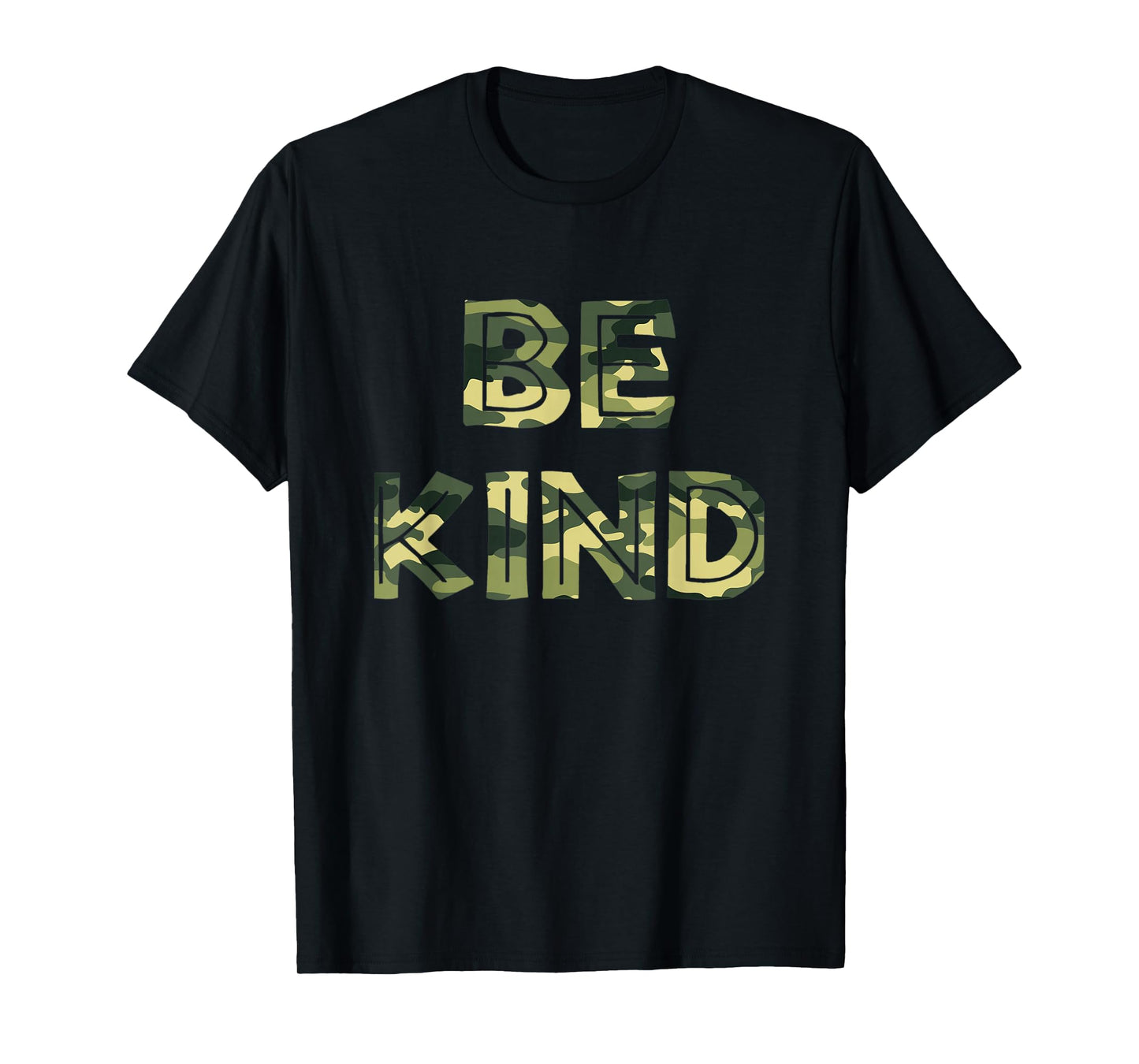 Be Kind Camo Military Anti-bullying T-Shirt