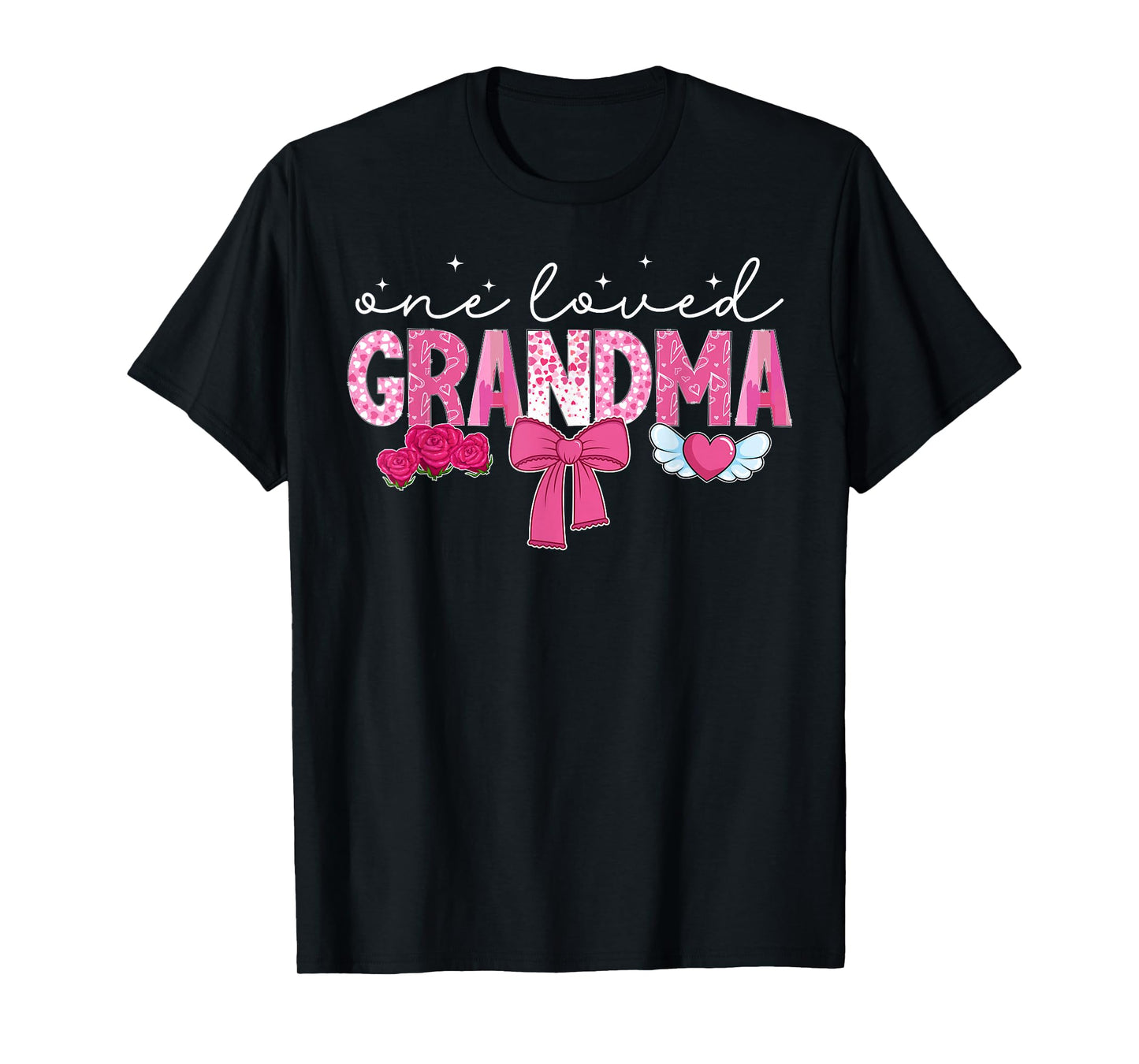 One Loved Grandma Valentine Grandmother Valentines Day T-Shirt