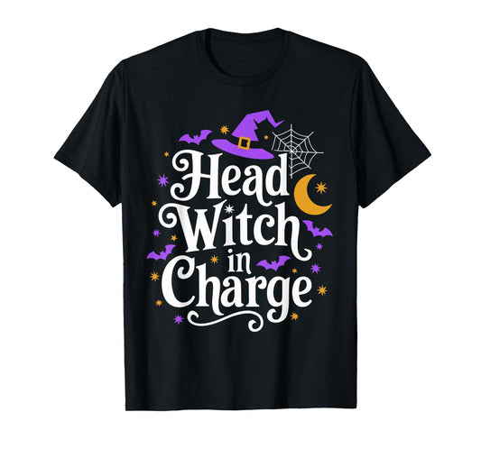 Head Witch In Charge Funny Halloween Costume for Witches T-Shirt