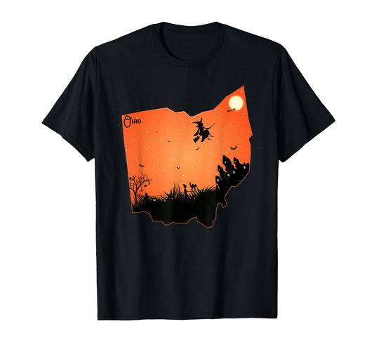Halloween Ohio OH State Design Shirt Gift for Men Women Kids