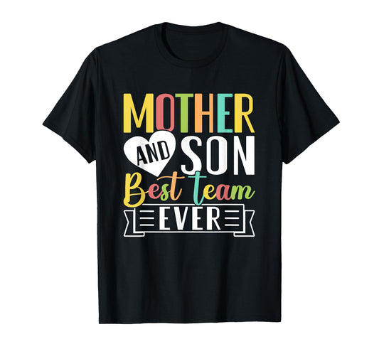 Mothers Day Mama Mom Son Love Mommy Mama Mother's Black Unisex Classic Fit Crew Neck Short Sleeve T-Shirt