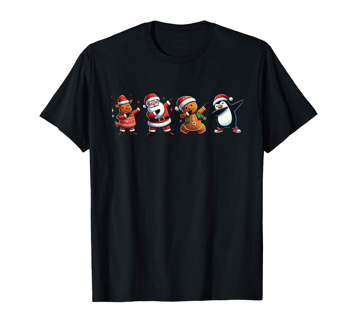 Dabbing Christmas Crew Funny Christmas Santa Gift T-Shirt