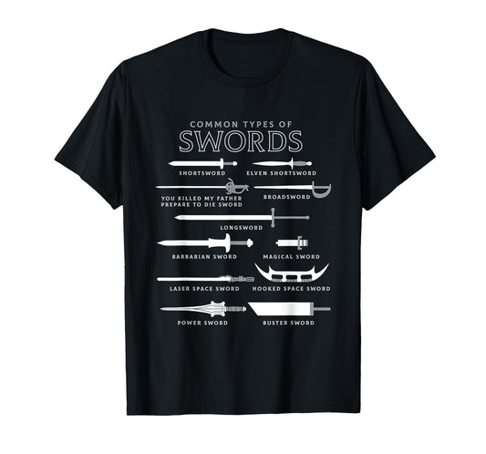 Types Of Swords T-Shirt