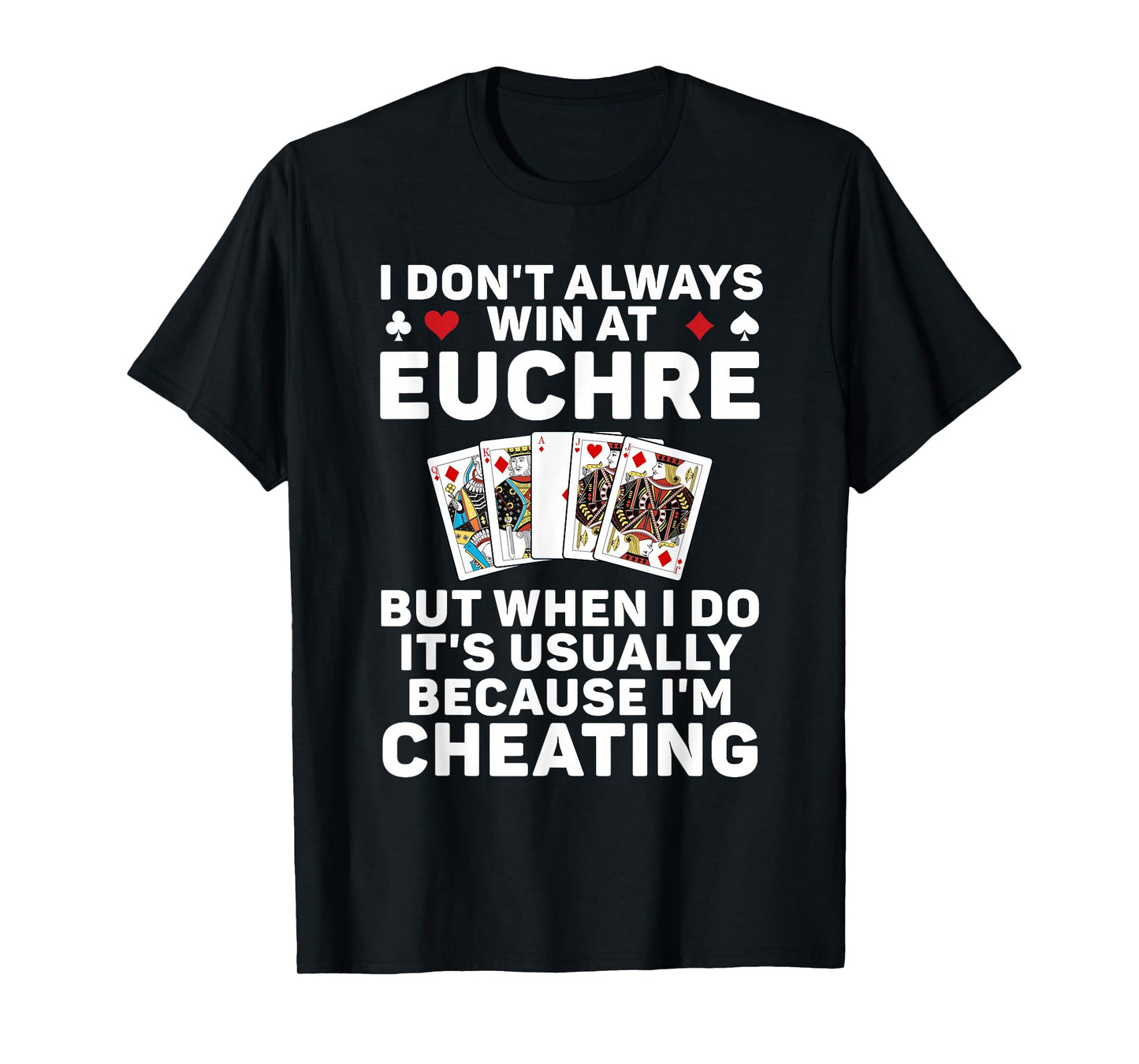 Cool Euchre Art for Men Women Euchre Partner Card Game Lover T-Shirt