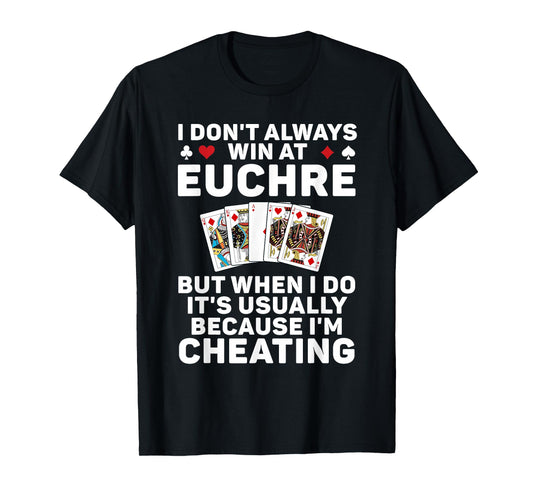 Cool Euchre Art for Men Women Euchre Partner Card Game Lover T-Shirt