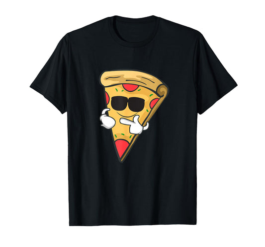 Cool Sunglasses Pizza T Shirt Gift Boys Girls Women Men T-Shirt