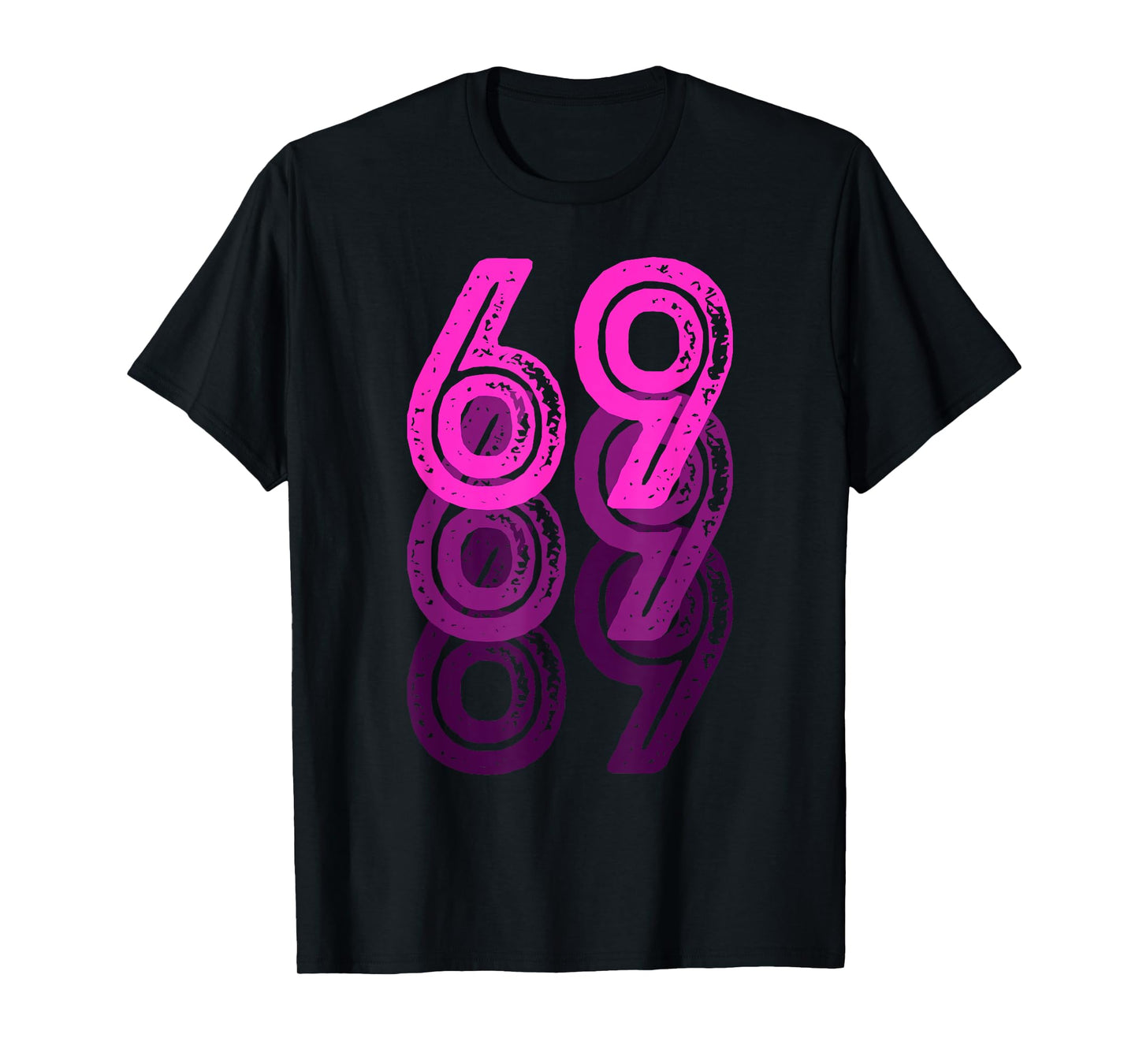 Number 69 Pink Best Classic College Style Birthday Funny T-Shirt