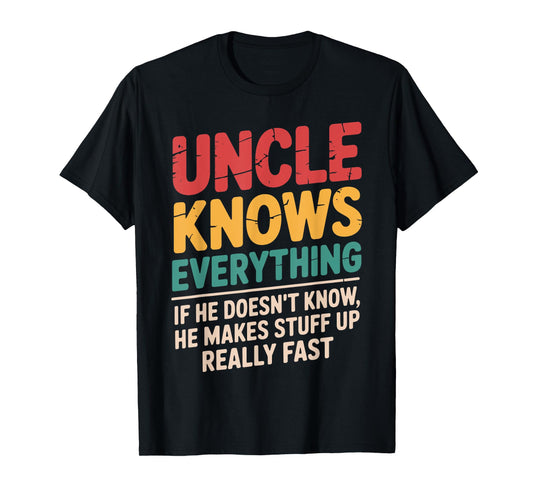 Cool Uncle Design For Uncle Men From Nephew Niece New Uncle T-Shirt