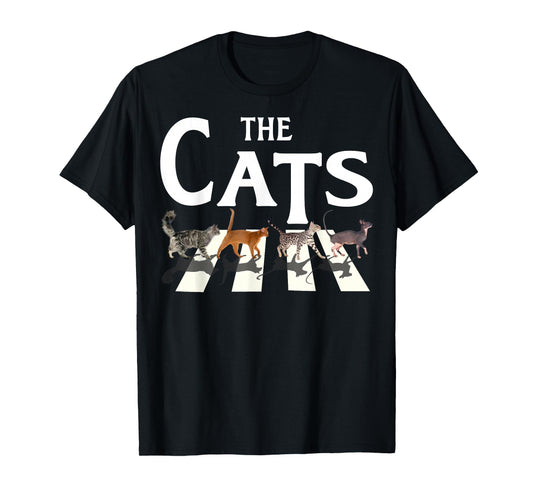Cat Rock Music Funny Cat Lover Gifts For Men, Women, Kids T-Shirt