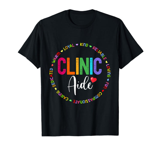 Clinic Aide For School Nurse Appreciation Week Back School T-Shirt