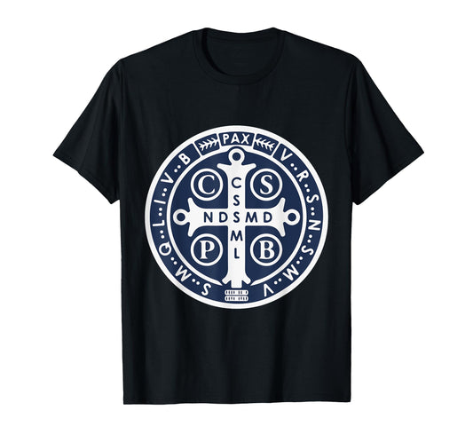 Spiritual Religious Christian Catholic St Benedict T-Shirt T-Shirt