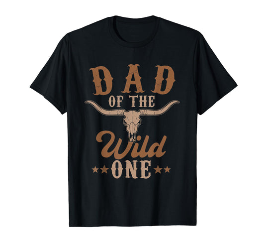 Dad Of The Wild One Cowboy Western Rodeo Party Matching T-Shirt