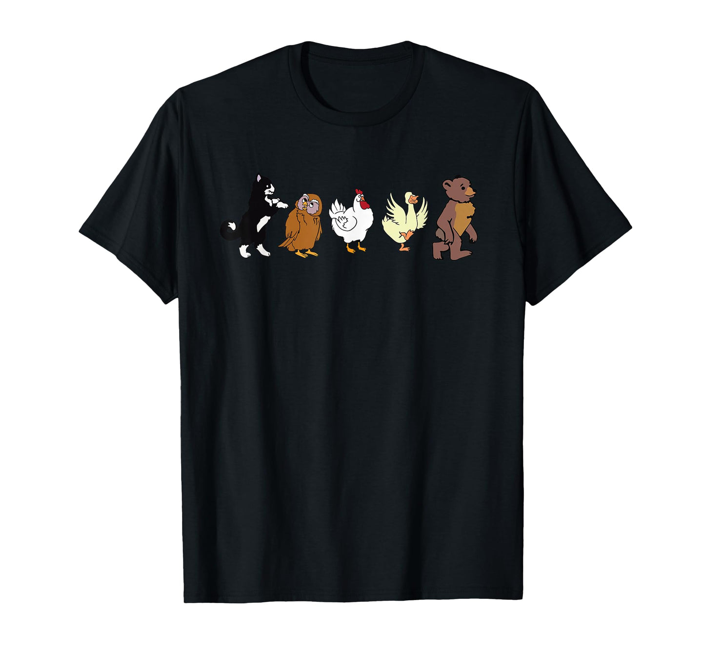Little Bear Cartoon Animated TV Show Graphics Animal Friends T-Shirt