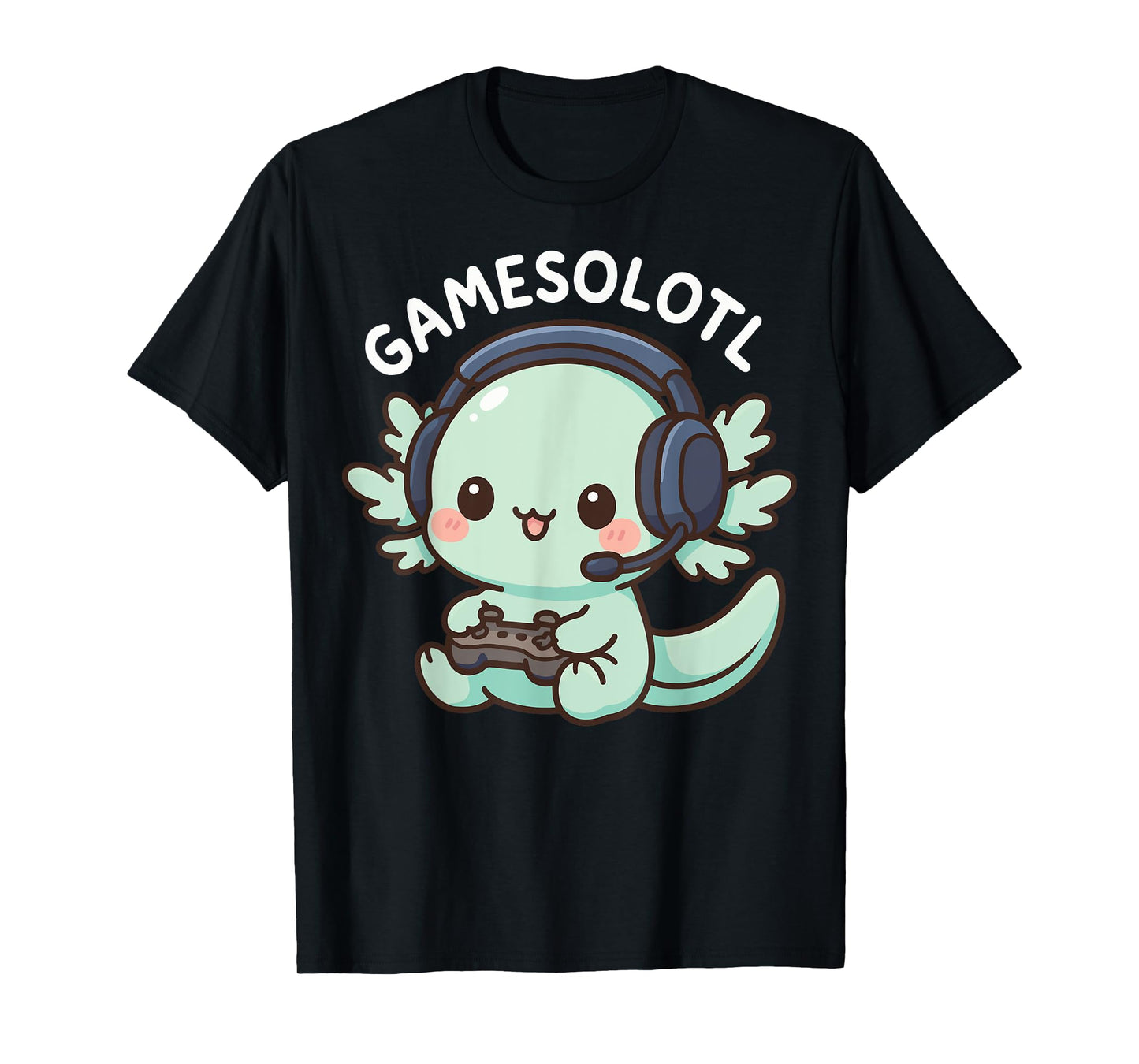Gamesolotl Axolotl Gamer Gaming Anime T-Shirt