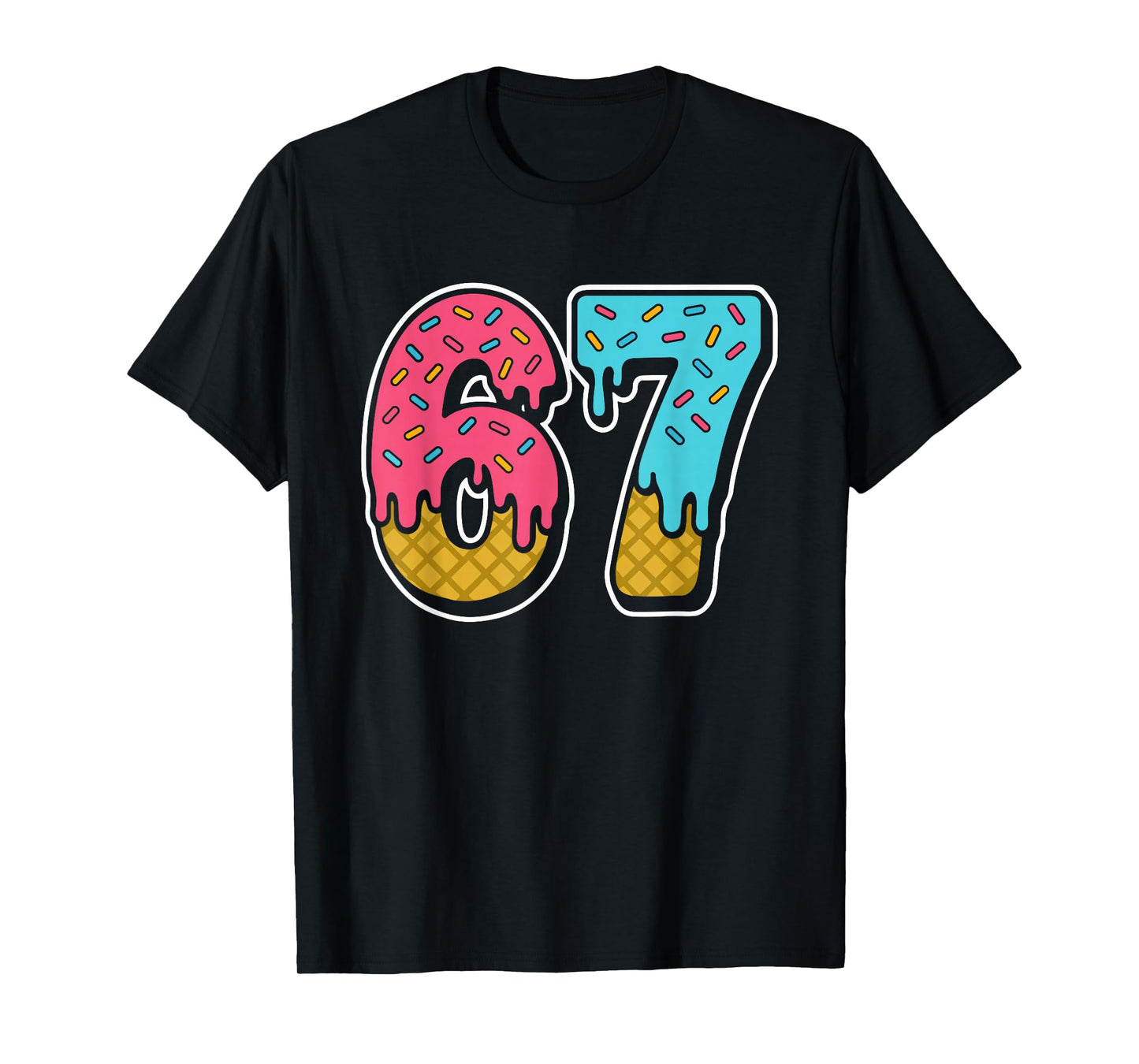 67 Ice Cream Drip Meme 6 7 6-7 T-Shirt