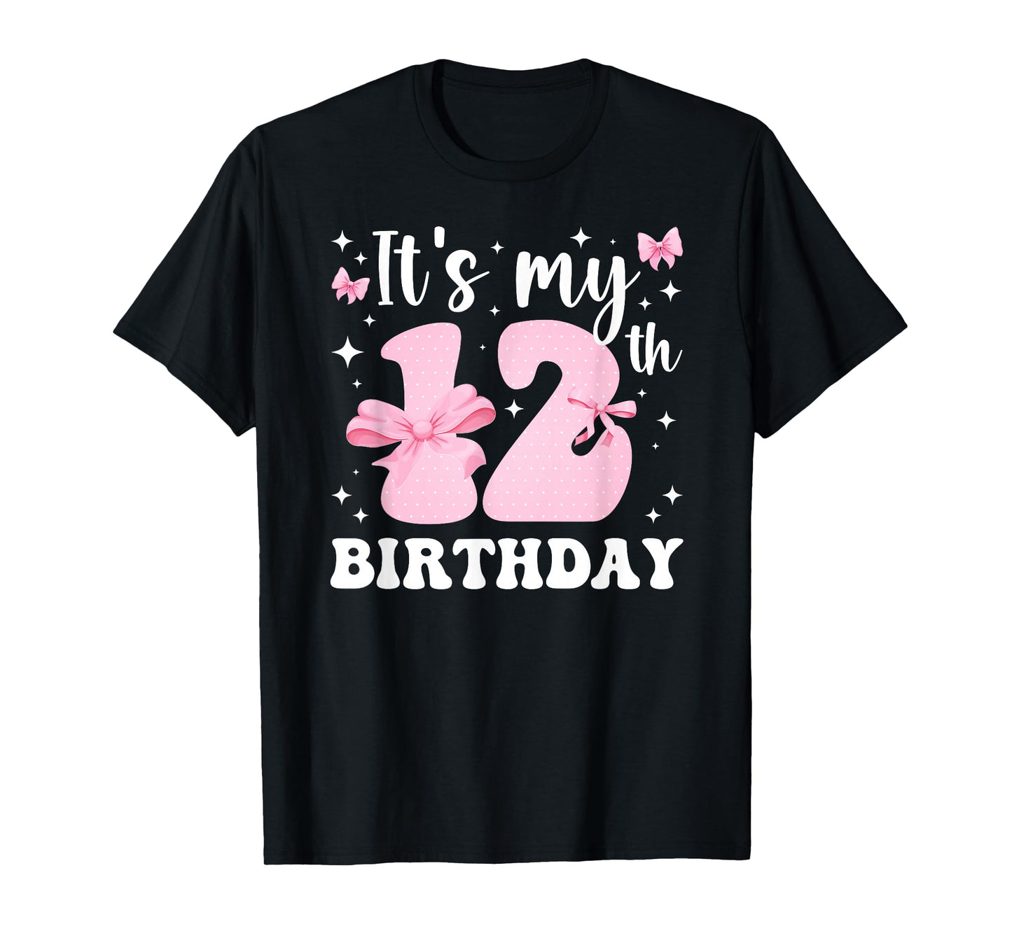 12th Coquette Themed Birthday Twelve Year Old Girl Bow T-Shirt