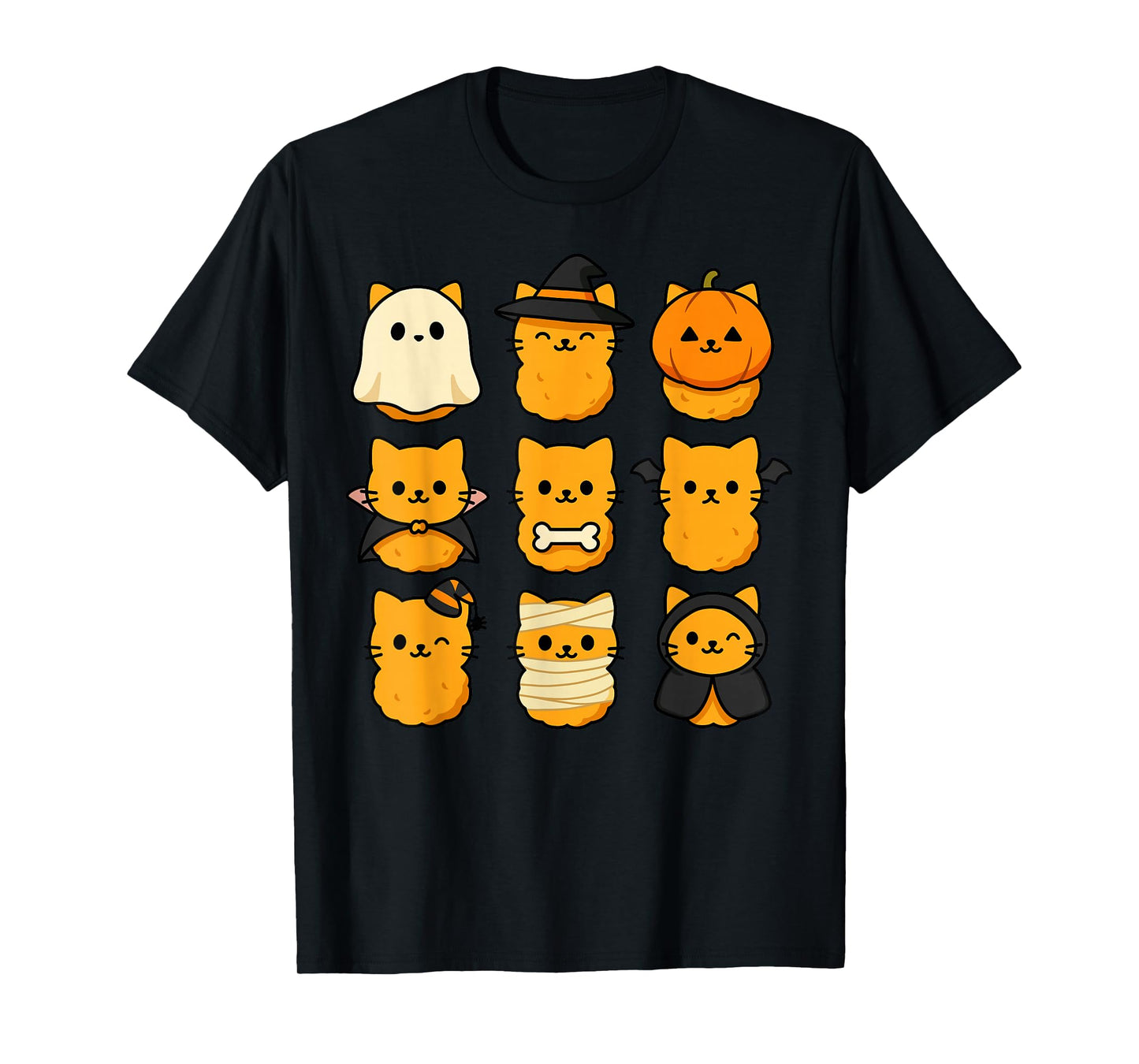 Halloween Kitten Nuggets Food Pun Cat Lover T-Shirt