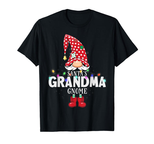 X-Mas Santa's Grandma Gnome Christmas Matching T-Shirt