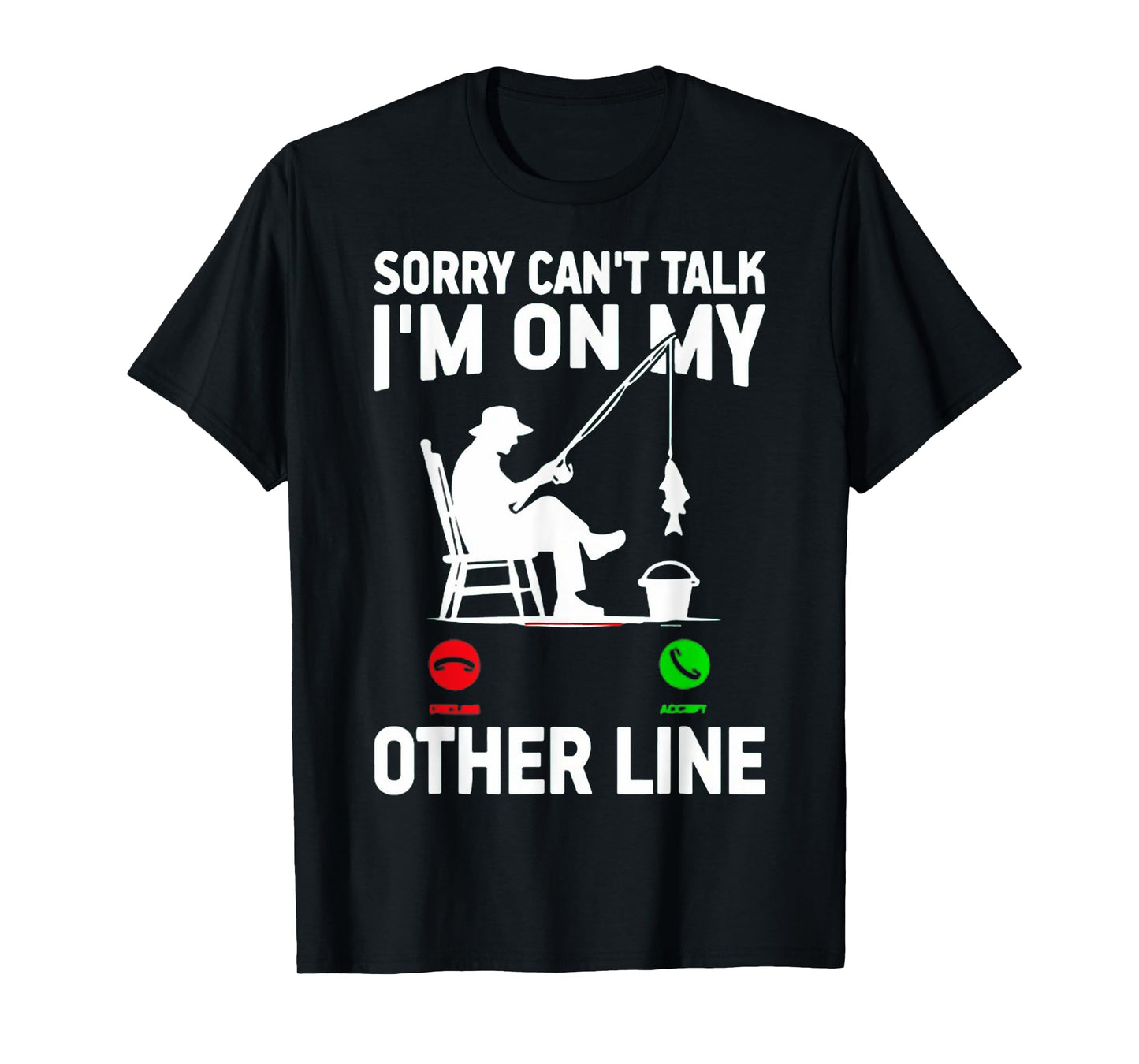 Fishing Dad Men Funny Reel Cool Fish Bass Fishing T-Shirt