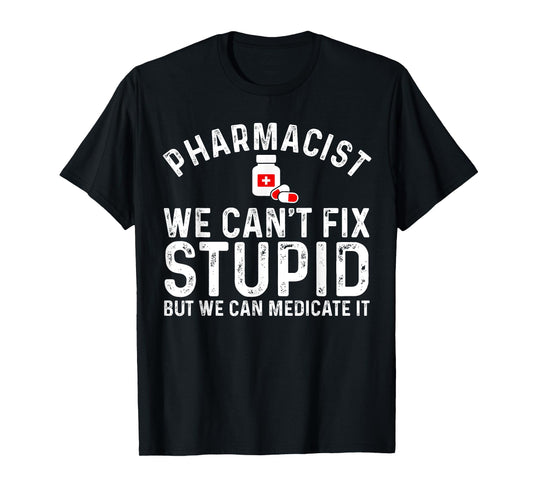 Funny Pharmacy Art For Men Women Pharmacy Tech Pharmacist T-Shirt