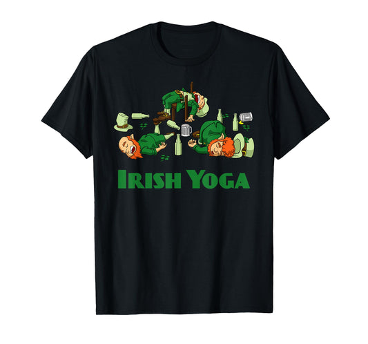 Irish Yoga Funny St. Patrick's Day Party Leprechaun Matching T-Shirt