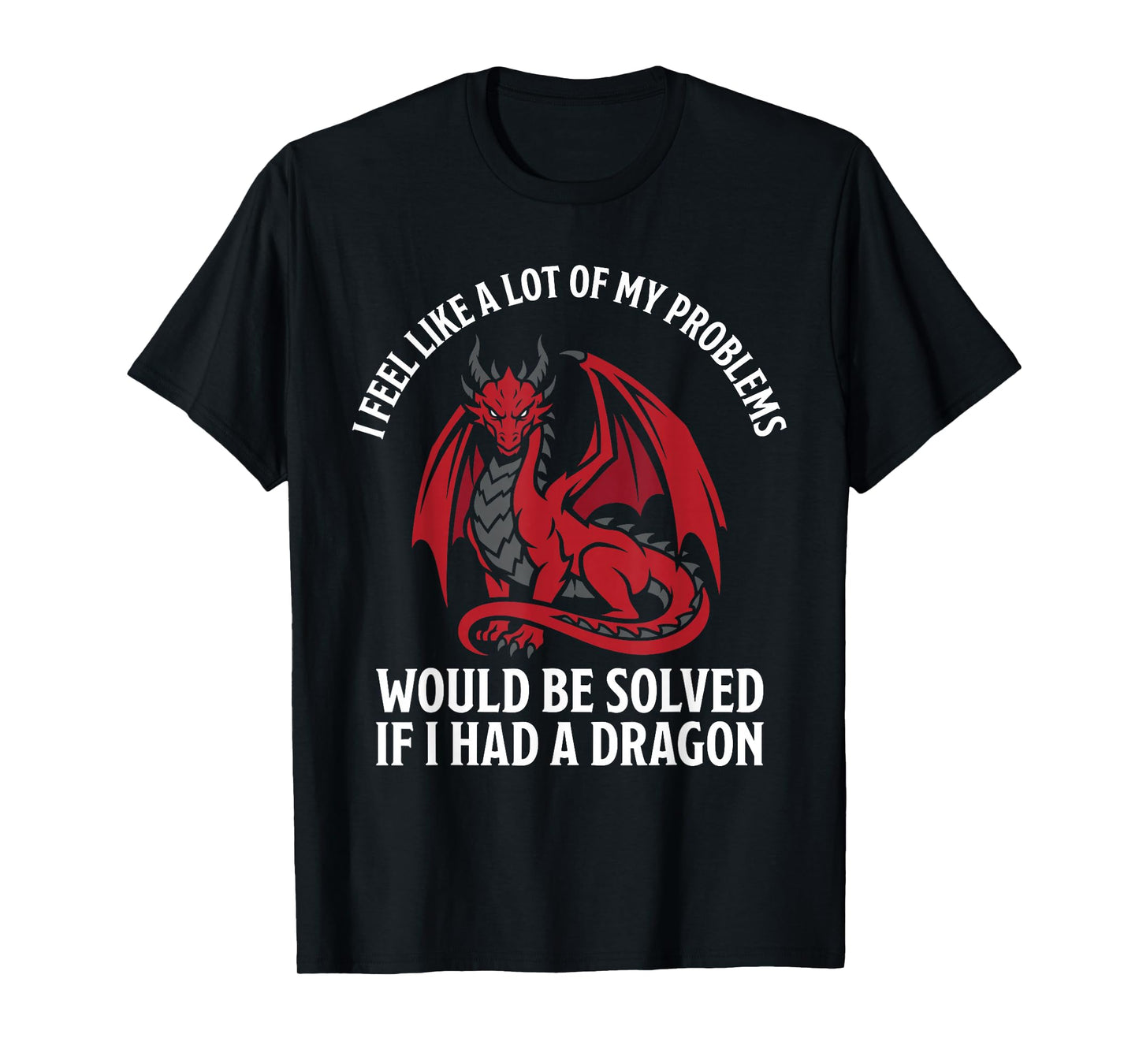 Problems Solved If I Had A Dragon Lovers Fantasy T-Shirt