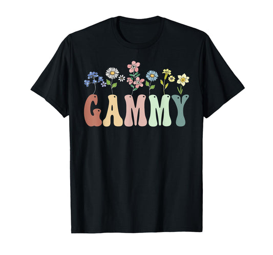 Gammy Gifts Women Wildflower Floral Design Gammy T-Shirt