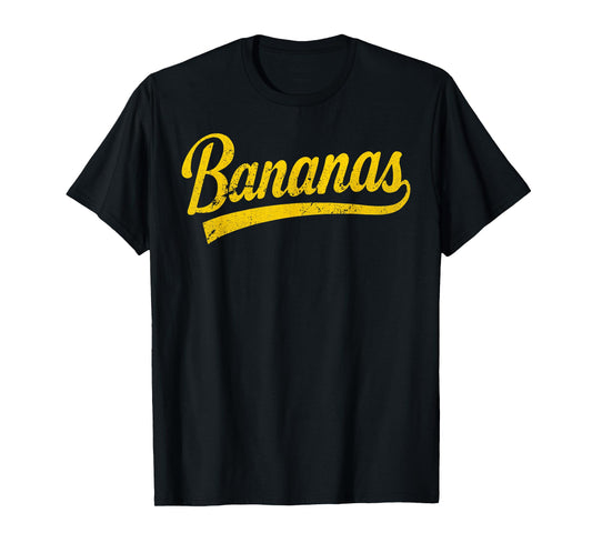 Bananas School Sports Fan Team Spirit Name Design T-Shirt