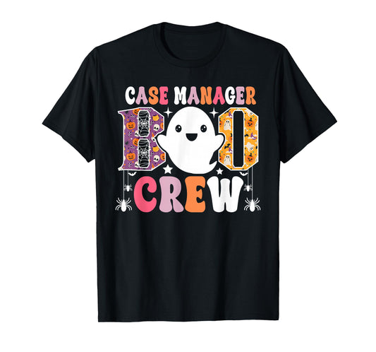 Case Manager Boo Crew Funny Ghost Halloween Costume T-Shirt