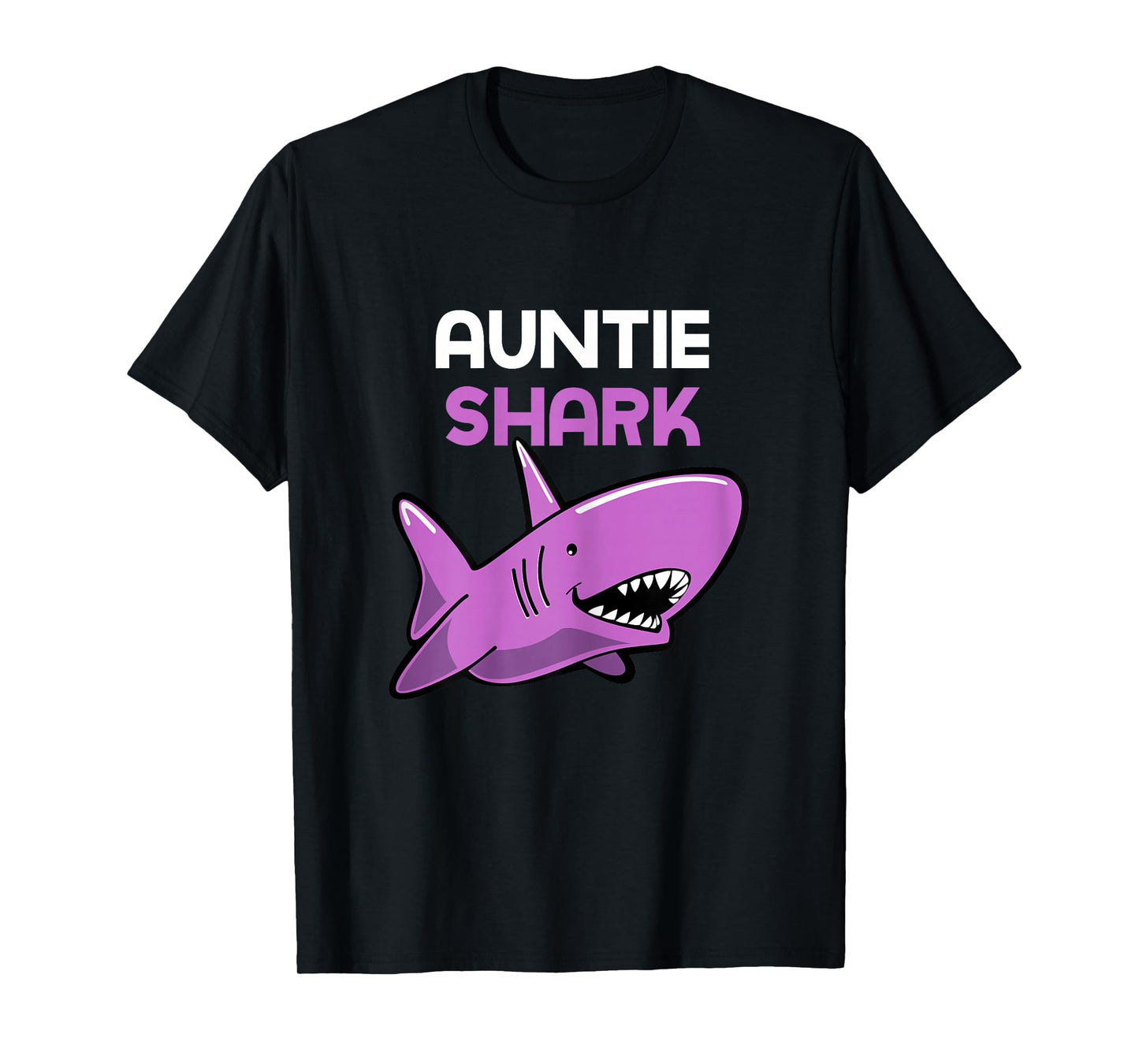 Auntie Shark Cool Funny Family T-Shirt