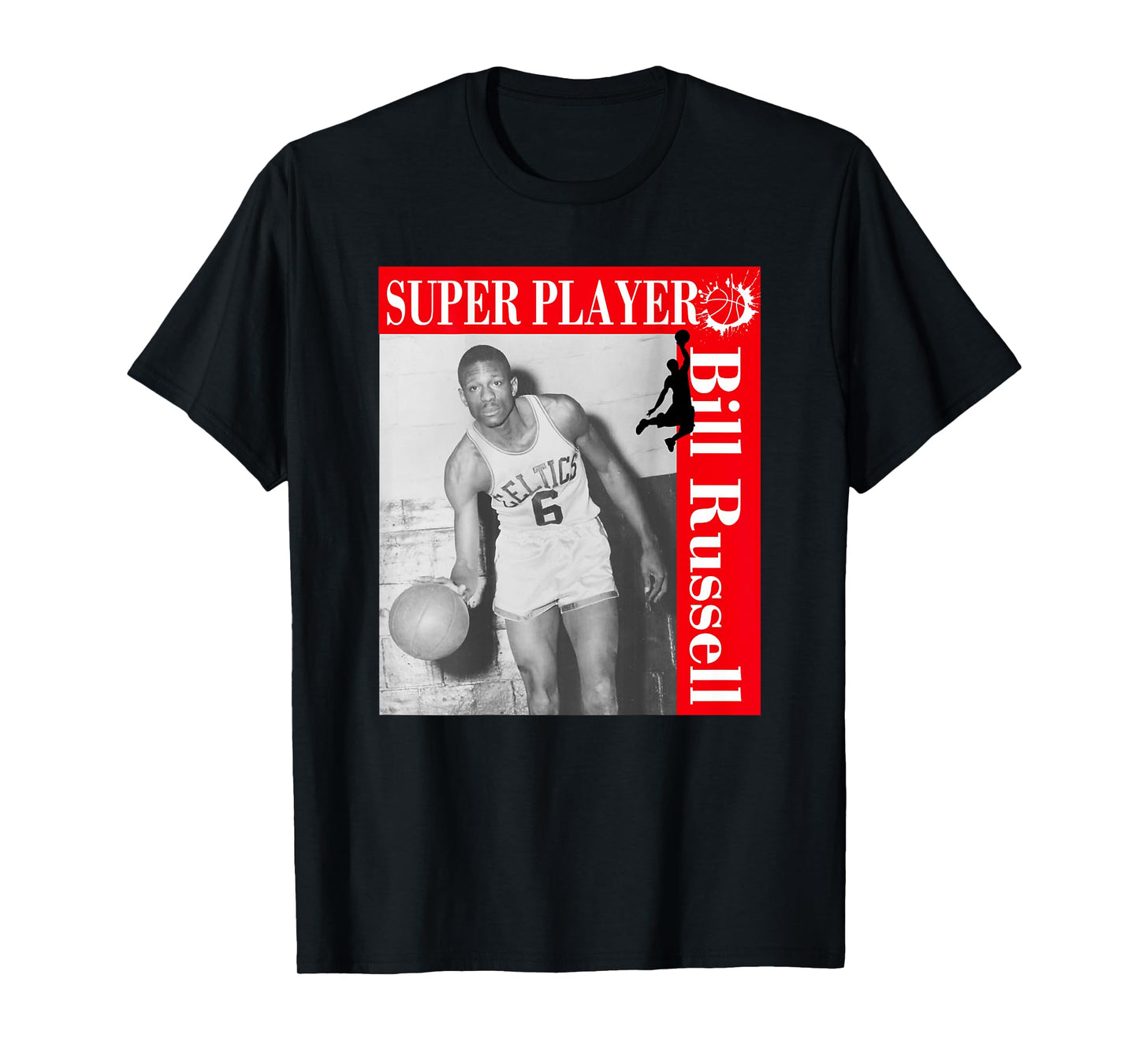Bill Russell_011_Back Printed T-Shirt