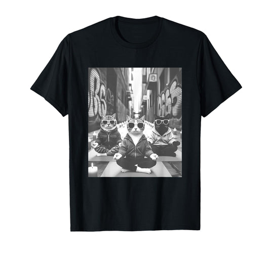 Cat Yoga Meditation T-Shirt