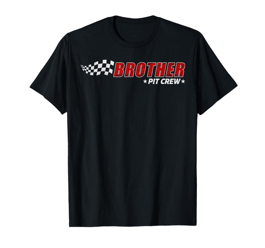 Brother Pit Crew Race Car Birthday Family Matching Pit Crew T-Shirt