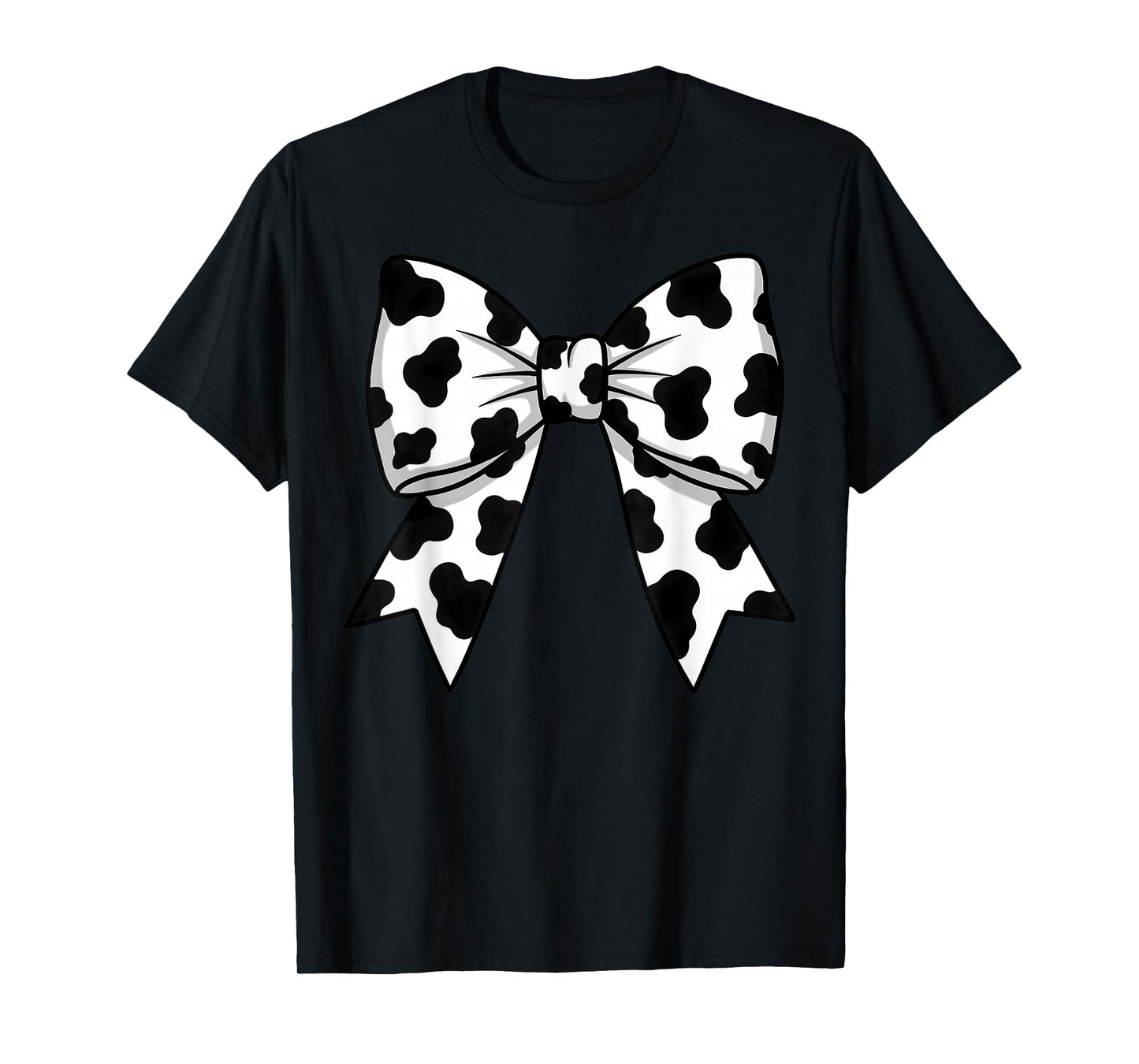 Cute Cowprint Coquette Bow Cow Pattern for Womens and Girls T-Shirt