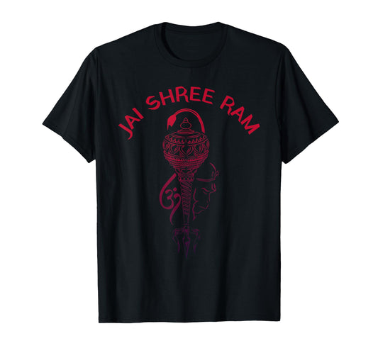 Hanuman, Bajrang Bali, Om Hindu God Pooja Jai Shree Ram T-Shirt