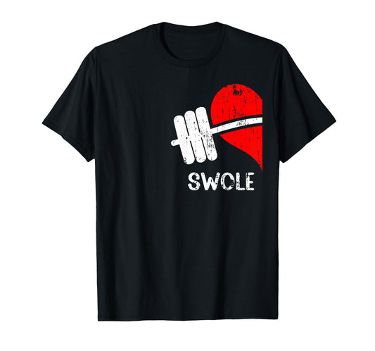 Swole Mates Couples Matching Gym Funny Tee Weightlifting T-Shirt