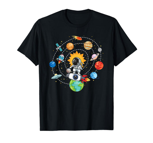 Solar System Planets Science Space Astronaut Universe Galaxy T-Shirt