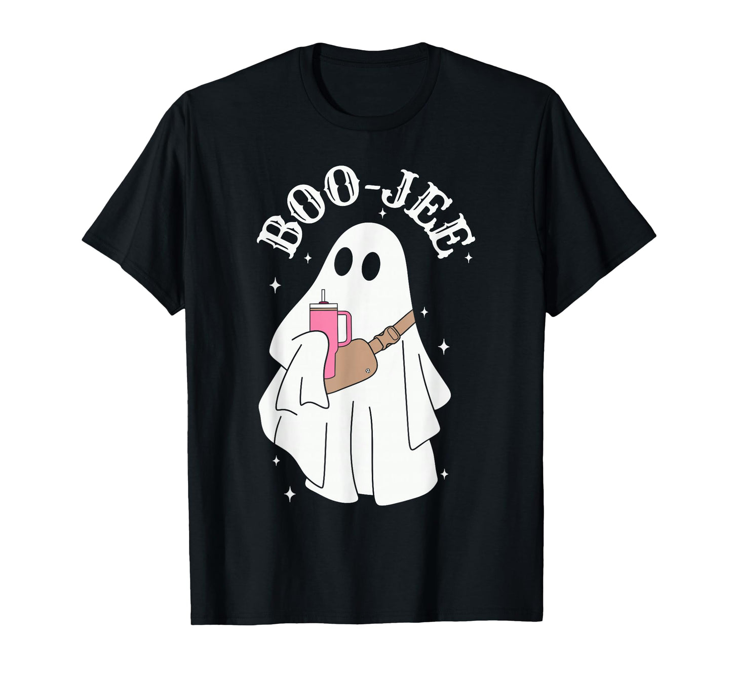 Boujee Boo-jee Cute Ghost Spooky Season Halloween Costume T-Shirt