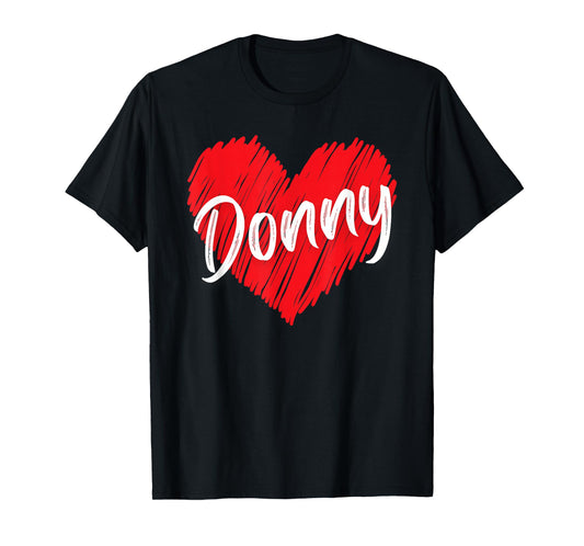 Donny Personalized Name I Love Donny Heart Vintage T-Shirt