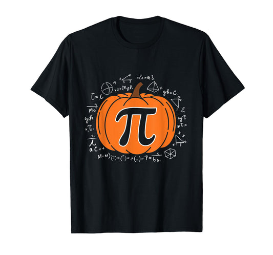 Pumpkin Pi Pie Math Teacher Funny Halloween Thanksgiving T-Shirt